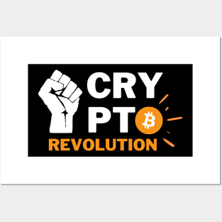 CRYPTO REVOLUTION - BITCOIN Posters and Art